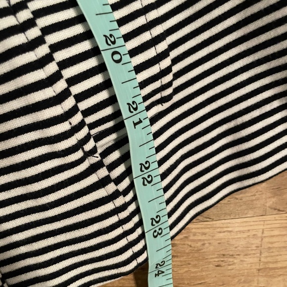 CAbi Blue White Striped Double Breasted Nautical Blazer Gold buttons preppy L - Picture 11 of 15